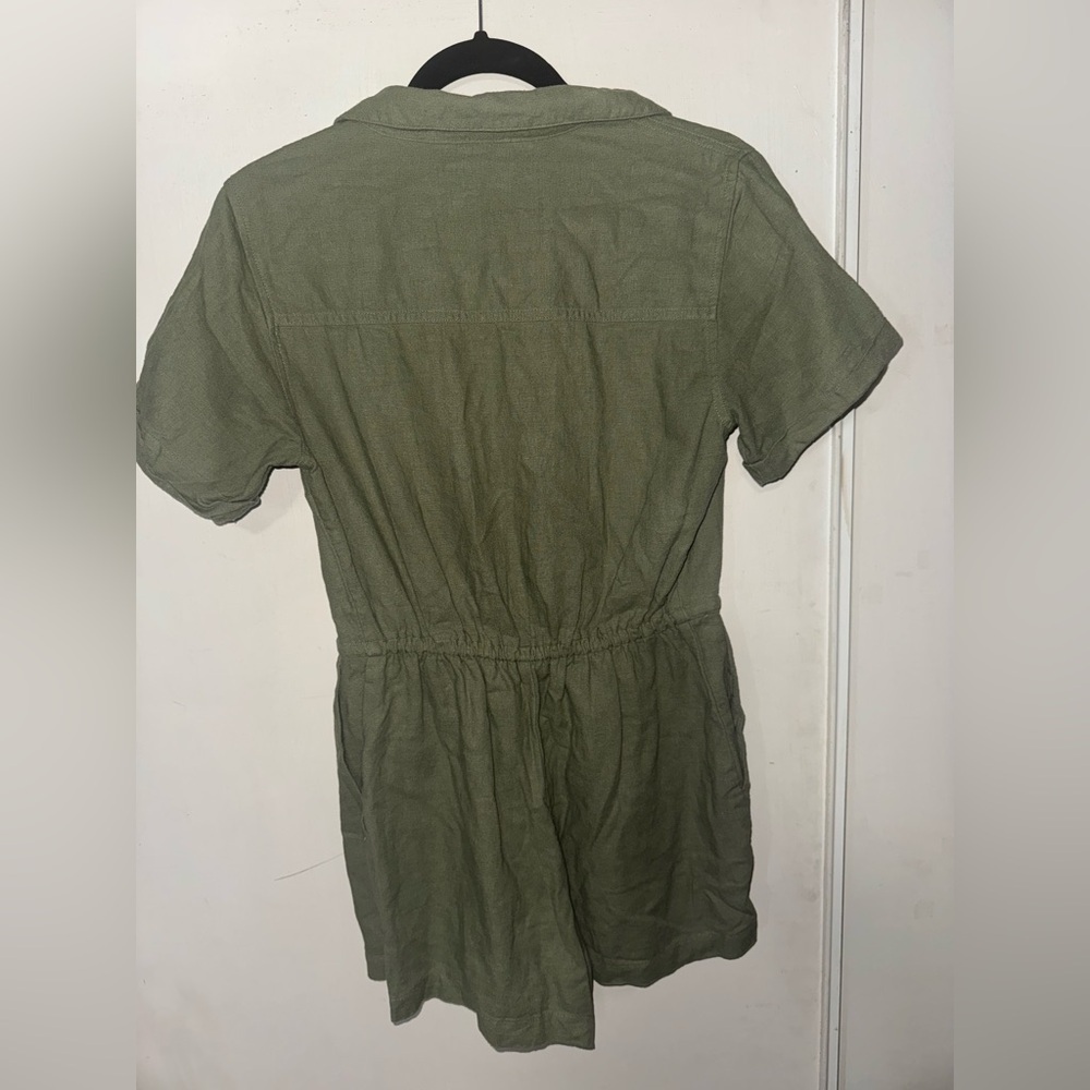 Abercrombie & Fitch Olive Green Button-Up Romper - Picture 6 of 7